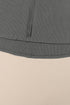 Exposed Seam Patchwork Bubble Sleeve Waffle Knit Top